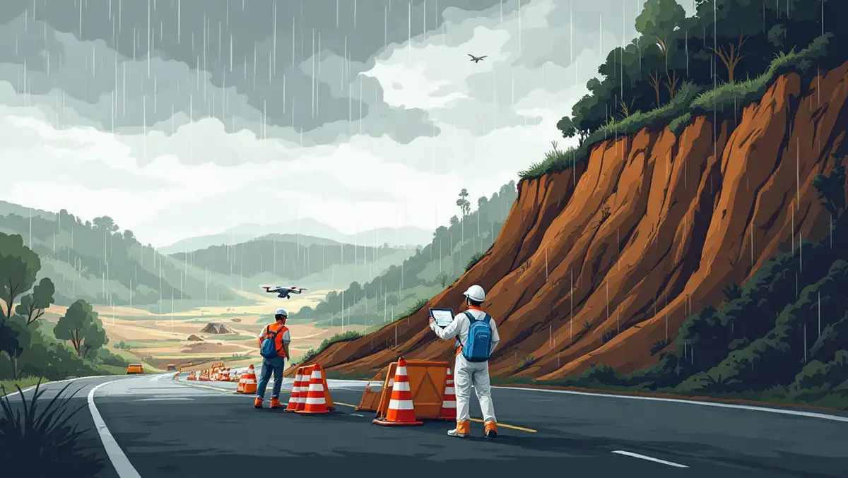 Australian road authorities urged to use drone slope checks